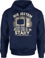 Nie jestem stary jestem vintage Męska bluza z kapturem 