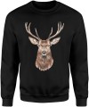 Jeleń z brązowym jeleniem Męska bluza 
