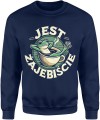 Jest żajebiscie z żabą Męska bluza  