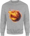 Płonąca piłka do koszykówki Męska bluza  