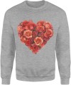 Róże serce Męska bluza 