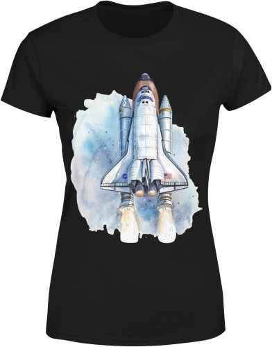 Rakieta kosmiczna Damska koszulka 
