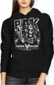 Czaszka w koronie PUNK Damska bluza z kapturem 