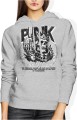 Czaszka w koronie PUNK Damska bluza z kapturem 