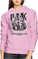Czaszka w koronie PUNK Damska bluza z kapturem 
