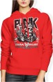 Czaszka w koronie PUNK Damska bluza z kapturem 