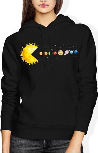 Pac Man Pacman Kosmos Retro Damska bluza z kapturem  