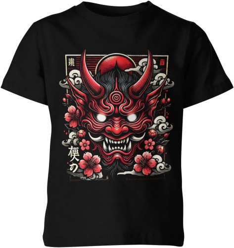 Demon Samuraj Japońska Manga Anime Dziecięca koszulka 