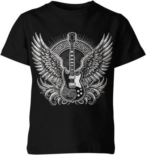 Gitara ze skrzydłami Dziecięca koszulka 