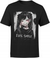 Evil Smile psycho girl Męska koszulka 