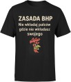 Zasada BHP prezent dla bhpowca Męska koszulka 