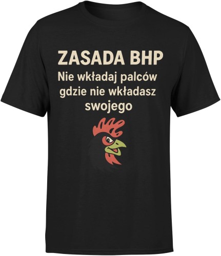 Zasada BHP prezent dla bhpowca Męska koszulka 