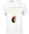 Zasada BHP prezent dla bhpowca Męska koszulka 