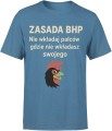 Zasada BHP prezent dla bhpowca Męska koszulka 