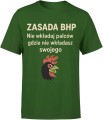 Zasada BHP prezent dla bhpowca Męska koszulka 