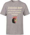 Zasada BHP prezent dla bhpowca Męska koszulka 