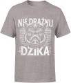 Nie drażnij dzika Męska koszulka 