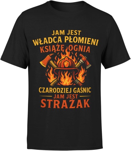 Jam jest strażak Męska koszulka 