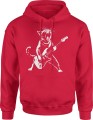 Kot z gitarą Męska bluza z kapturem 