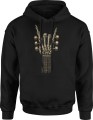 Szkielet gitarzysta Męska bluza z kapturem 