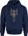 Szkielet gitarzysta Męska bluza z kapturem 