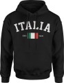 Italia Włochy Męska bluza z kapturem 