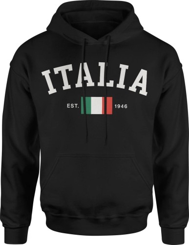 Italia Włochy Męska bluza z kapturem 