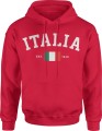 Italia Włochy Męska bluza z kapturem 