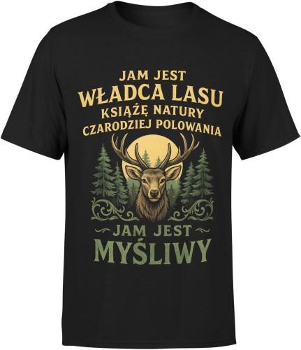 Jam jest myśliwy Męska koszulka 