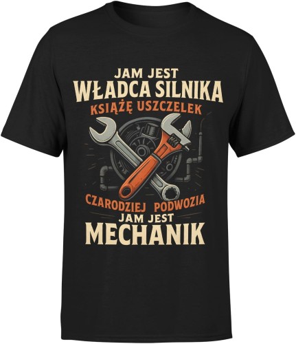 Jam jest mechanik Męska koszulka 