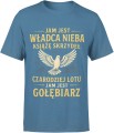 Jam jest gołębiarz Męska koszulka niebieska 