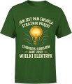 Jam jest elektryk Męska koszulka 