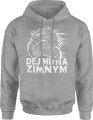 Dej mu na zimnym z motorem Męska bluza z kapturem 