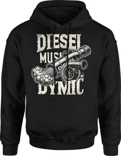 Diesel musi dymić Męska bluza z kapturem 