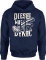 Diesel musi dymić Męska bluza z kapturem 
