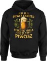 Jam jest piwosz dla piwosza Męska bluza z kapturem 