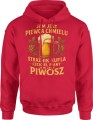 Jam jest piwosz dla piwosza Męska bluza z kapturem 