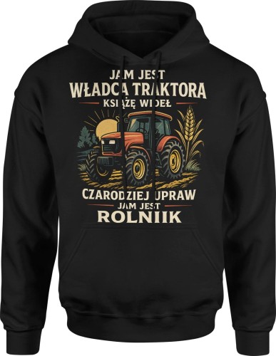 Jam jest rolnik Męska bluza z kapturem 