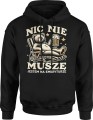 Nic nie muszę jestem na emeryturze miś Męska bluza z kapturem 