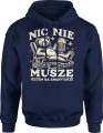 Nic nie muszę jestem na emeryturze miś Męska bluza z kapturem 