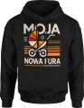Moja nowa fura z wózkiem Męska bluza z kapturem 
