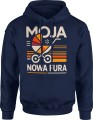 Moja nowa fura z wózkiem Męska bluza z kapturem 