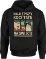 Najlepszy koci Tata na świecie dla kociarza Męska bluza z kapturem 