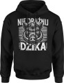 Nie drażnij dzika Męska bluza z kapturem 