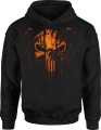 Punisher czaszka punk Męska bluza z kapturem 