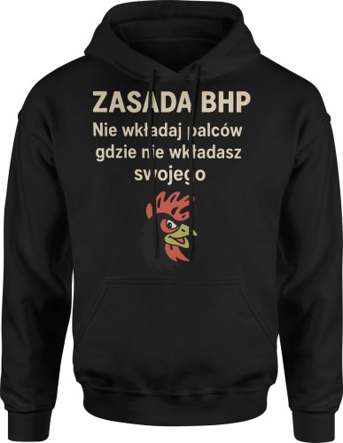 Zasada BHP prezent dla bhpowca Męska bluza z kapturem 
