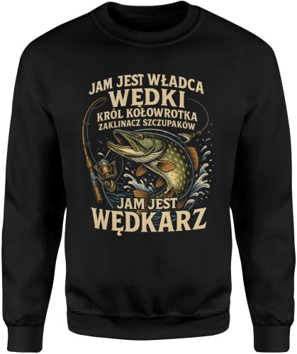 Jam jest wędkarz Męska bluza 