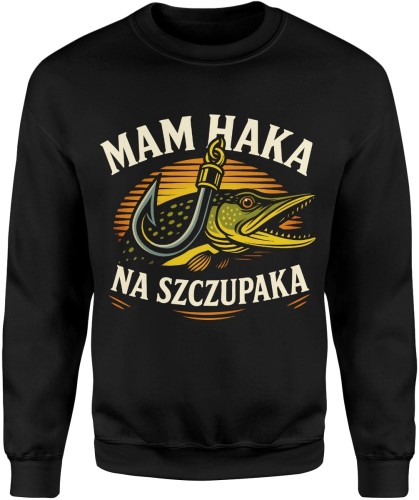 Mam haka na szczupaka Męska bluza 