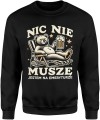 Nic nie muszę jestem na emeryturze miś Męska bluza 