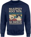 Najlepszy koci Tata na świecie dla kociarza Męska bluza 